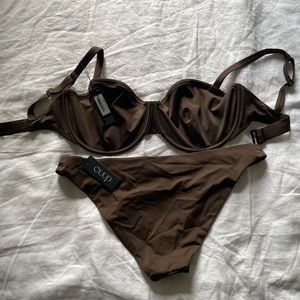 CUUP café brown bikini